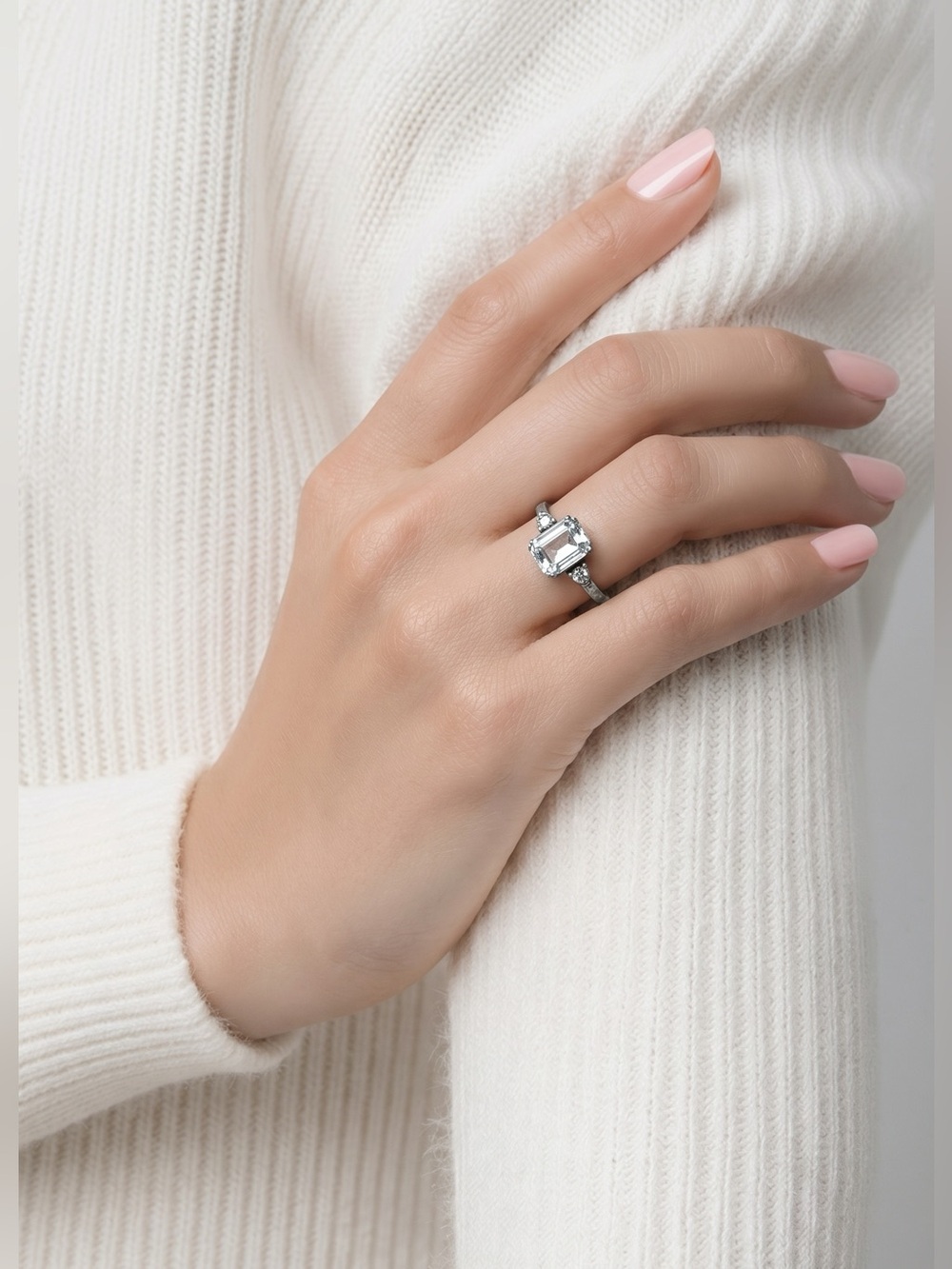 Silver Ring with Gemstone